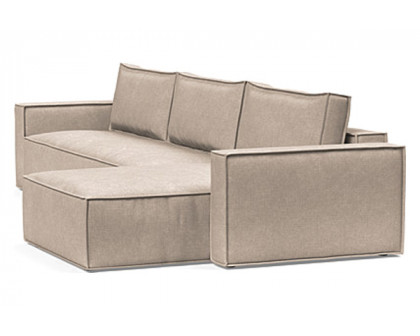 Innovation Living Newilla Sofa Bed With Lounger with Standard Arms - 257 Adario Taupe