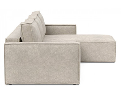 Innovation Living Newilla Sofa Bed With Lounger with Standard Arms - 280 Avella Sand