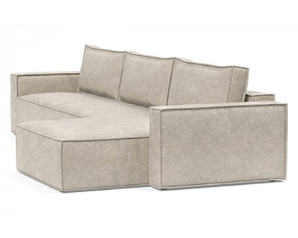 Innovation Living Newilla Sofa Bed With Lounger with Standard Arms - 280 Avella Sand