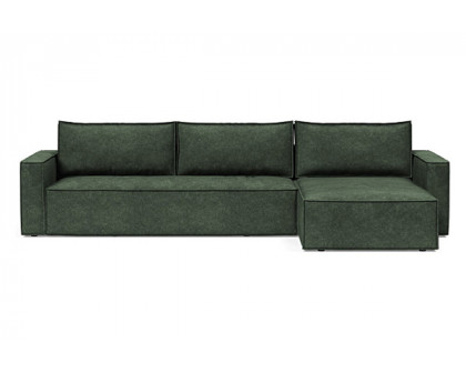 Innovation Living Newilla Sofa Bed With Lounger with Standard Arms - 281 Avella Pine Green