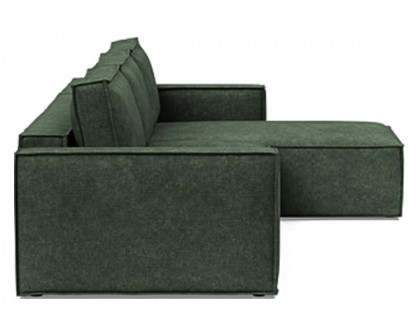 Innovation Living Newilla Sofa Bed With Lounger with Standard Arms - 281 Avella Pine Green