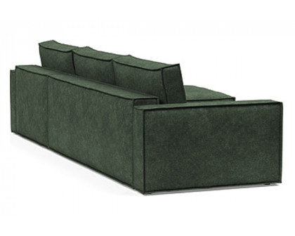 Innovation Living Newilla Sofa Bed With Lounger with Standard Arms - 281 Avella Pine Green