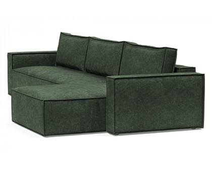 Innovation Living Newilla Sofa Bed With Lounger with Standard Arms - 281 Avella Pine Green