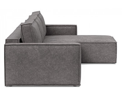 Innovation Living Newilla Sofa Bed With Lounger with Standard Arms - 282 Avella Warm Grey