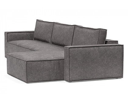 Innovation Living Newilla Sofa Bed With Lounger with Standard Arms - 282 Avella Warm Grey