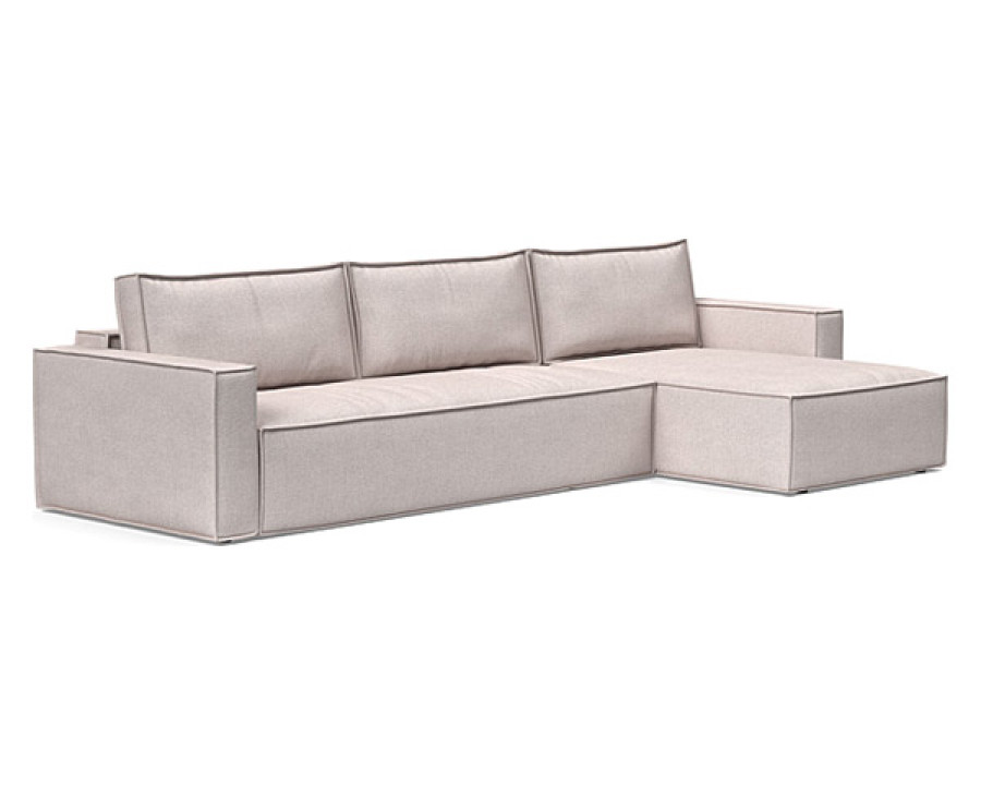 Innovation Living Newilla Sofa Bed With Lounger with Standard Arms - 300 Weda Sand