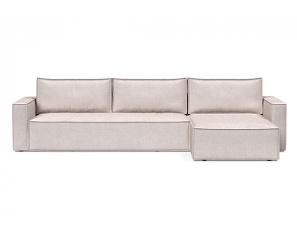 Innovation Living Newilla Sofa Bed With Lounger with Standard Arms - 300 Weda Sand