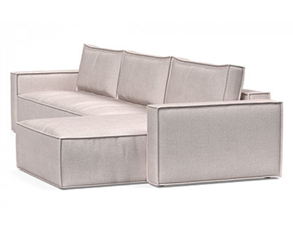 Innovation Living Newilla Sofa Bed With Lounger with Standard Arms - 300 Weda Sand