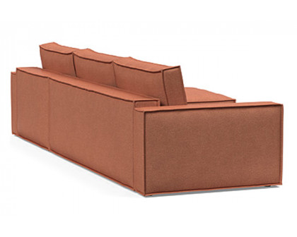 Innovation Living Newilla Sofa Bed With Lounger with Standard Arms - 301 Weda Rust