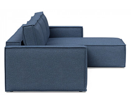 Innovation Living Newilla Sofa Bed With Lounger with Standard Arms - 302 Weda Blue