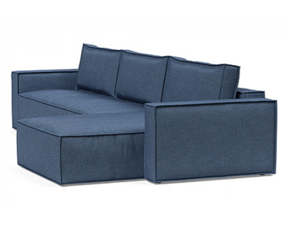 Innovation Living Newilla Sofa Bed With Lounger with Standard Arms - 302 Weda Blue