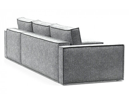 Innovation Living Newilla Sofa Bed With Lounger with Standard Arms - 351 Taura Slate Grey