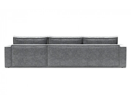 Innovation Living Newilla Sofa Bed With Lounger with Standard Arms - 351 Taura Slate Grey