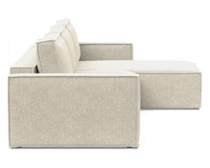 Innovation Living Newilla Sofa Bed With Lounger with Standard Arms - 357 Taura Off White