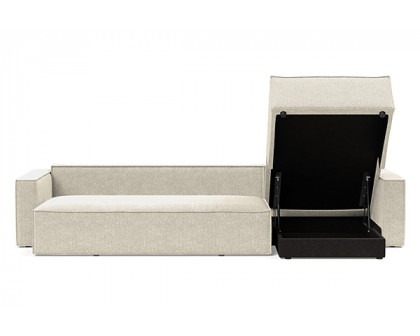 Innovation Living Newilla Sofa Bed With Lounger with Standard Arms - 357 Taura Off White