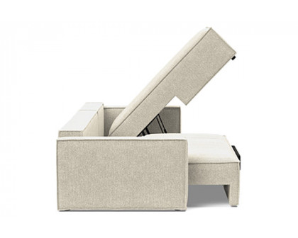 Innovation Living Newilla Sofa Bed With Lounger with Standard Arms - 357 Taura Off White