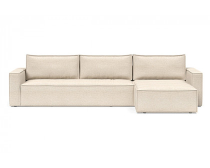 Innovation Living Newilla Sofa Bed With Lounger with Standard Arms - 365 Hailfax Shell