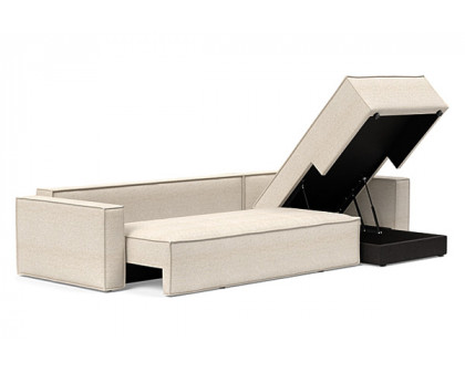 Innovation Living Newilla Sofa Bed With Lounger with Standard Arms - 365 Hailfax Shell