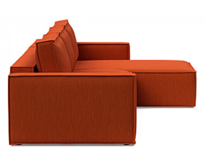 Innovation Living Newilla Sofa Bed With Lounger with Standard Arms - 506 Elegance Paprika