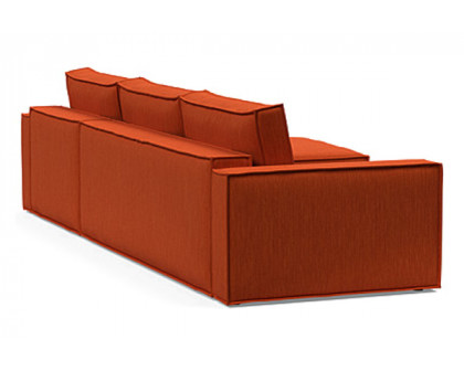 Innovation Living Newilla Sofa Bed With Lounger with Standard Arms - 506 Elegance Paprika