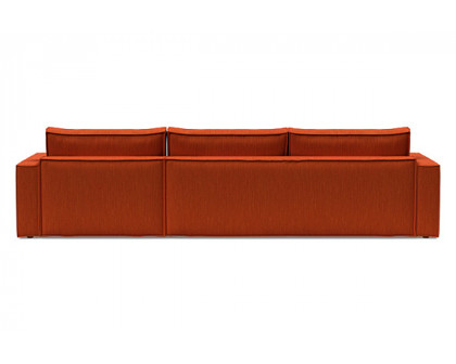 Innovation Living Newilla Sofa Bed With Lounger with Standard Arms - 506 Elegance Paprika