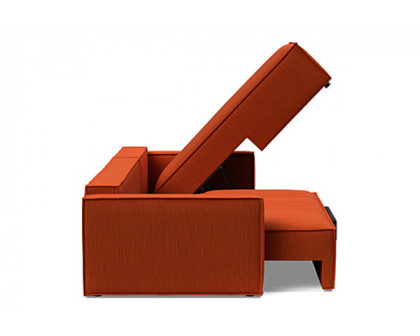 Innovation Living Newilla Sofa Bed With Lounger with Standard Arms - 506 Elegance Paprika