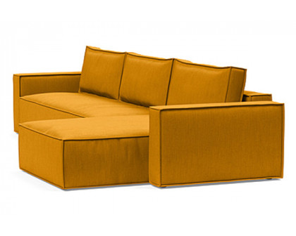 Innovation Living Newilla Sofa Bed With Lounger with Standard Arms - 507 Elegance Burned Curry