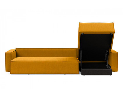 Innovation Living Newilla Sofa Bed With Lounger with Standard Arms - 507 Elegance Burned Curry