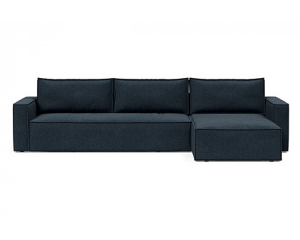 Innovation Living Newilla Sofa Bed With Lounger with Standard Arms - 515 Nist Blue