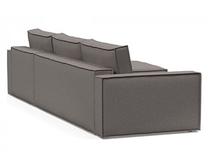 Innovation Living Newilla Sofa Bed With Lounger with Standard Arms - 521 Mixed Dance Grey