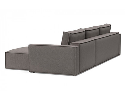 Innovation Living Newilla Sofa Bed With Lounger with Standard Arms - 521 Mixed Dance Grey