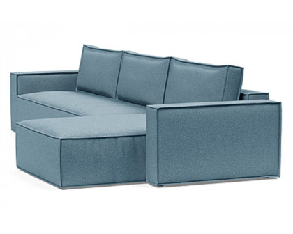 Innovation Living Newilla Sofa Bed With Lounger with Standard Arms - 525 Mixed Dance Light Blue