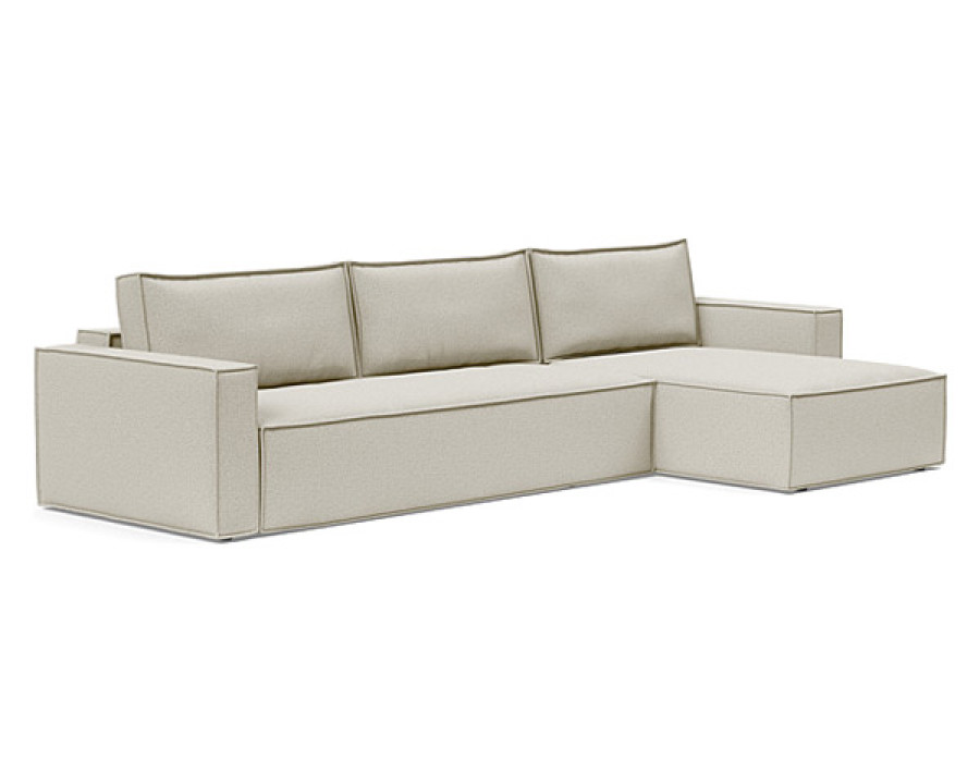 Innovation Living Newilla Sofa Bed With Lounger with Standard Arms - 527 Mixed Dance Natural