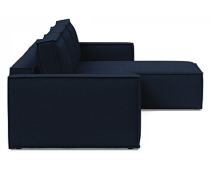 Innovation Living Newilla Sofa Bed With Lounger with Standard Arms - 528 Mixed Dance Blue