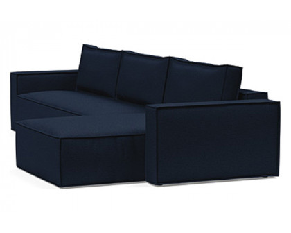 Innovation Living Newilla Sofa Bed With Lounger with Standard Arms - 528 Mixed Dance Blue