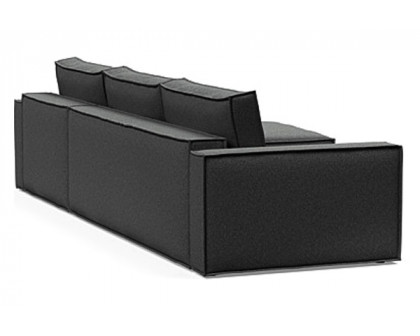 Innovation Living Newilla Sofa Bed With Lounger with Standard Arms - 529 Bouclé Charcoal