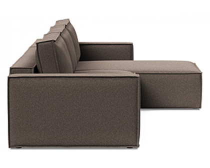 Innovation Living Newilla Sofa Bed With Lounger with Standard Arms - 530 Bouclé Taupe