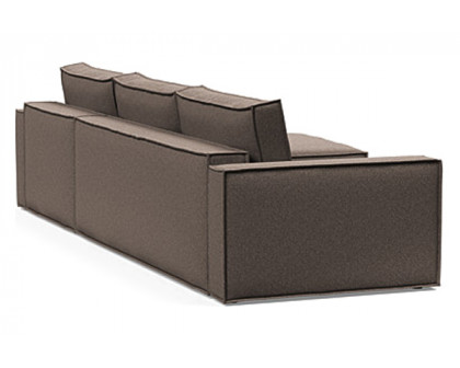 Innovation Living Newilla Sofa Bed With Lounger with Standard Arms - 530 Bouclé Taupe