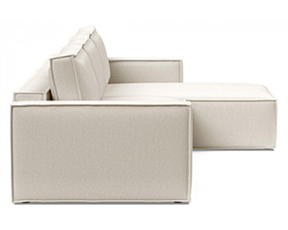 Innovation Living Newilla Sofa Bed With Lounger with Standard Arms - 531 Bouclé Off White