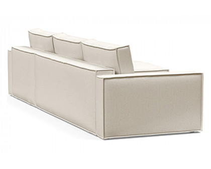 Innovation Living Newilla Sofa Bed With Lounger with Standard Arms - 531 Bouclé Off White