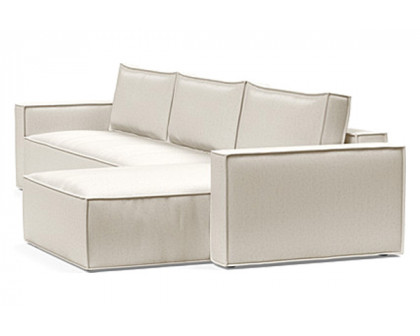 Innovation Living Newilla Sofa Bed With Lounger with Standard Arms - 531 Bouclé Off White