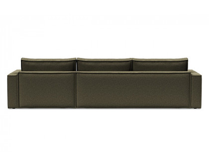 Innovation Living Newilla Sofa Bed With Lounger with Standard Arms - 535 Bouclé Forest Green