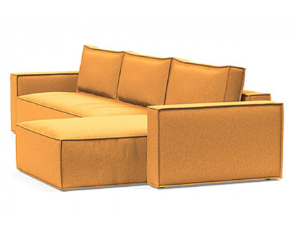 Innovation Living Newilla Sofa Bed With Lounger with Standard Arms - 536 Bouclé Ochre