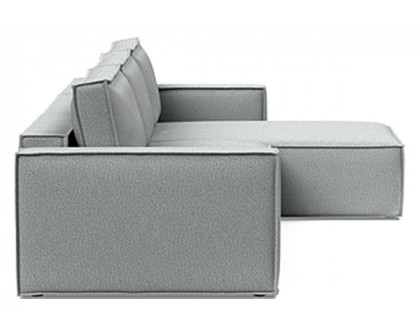 Innovation Living Newilla Sofa Bed With Lounger with Standard Arms - 538 Melange Light Grey