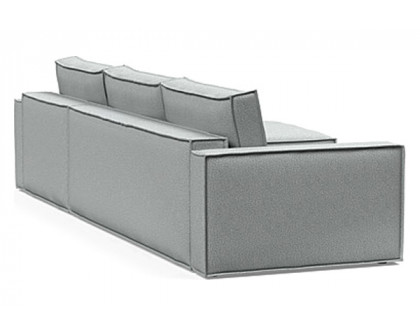 Innovation Living Newilla Sofa Bed With Lounger with Standard Arms - 538 Melange Light Grey