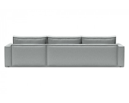 Innovation Living Newilla Sofa Bed With Lounger with Standard Arms - 538 Melange Light Grey