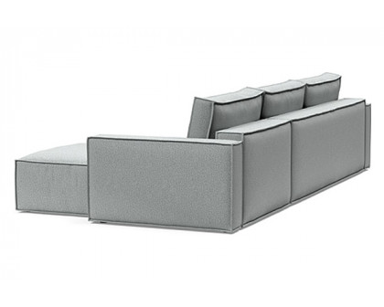 Innovation Living Newilla Sofa Bed With Lounger with Standard Arms - 538 Melange Light Grey