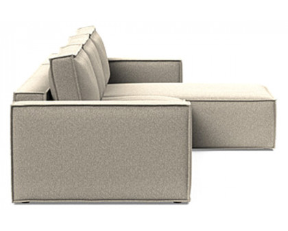 Innovation Living Newilla Sofa Bed With Lounger with Standard Arms - 539 Bouclé Beige