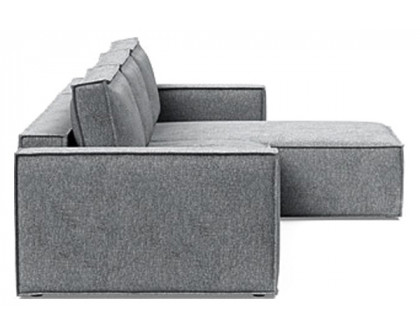 Innovation Living Newilla Sofa Bed With Lounger with Standard Arms - 565 Twist Granite