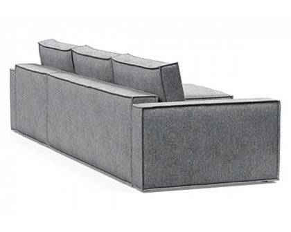 Innovation Living Newilla Sofa Bed With Lounger with Standard Arms - 565 Twist Granite